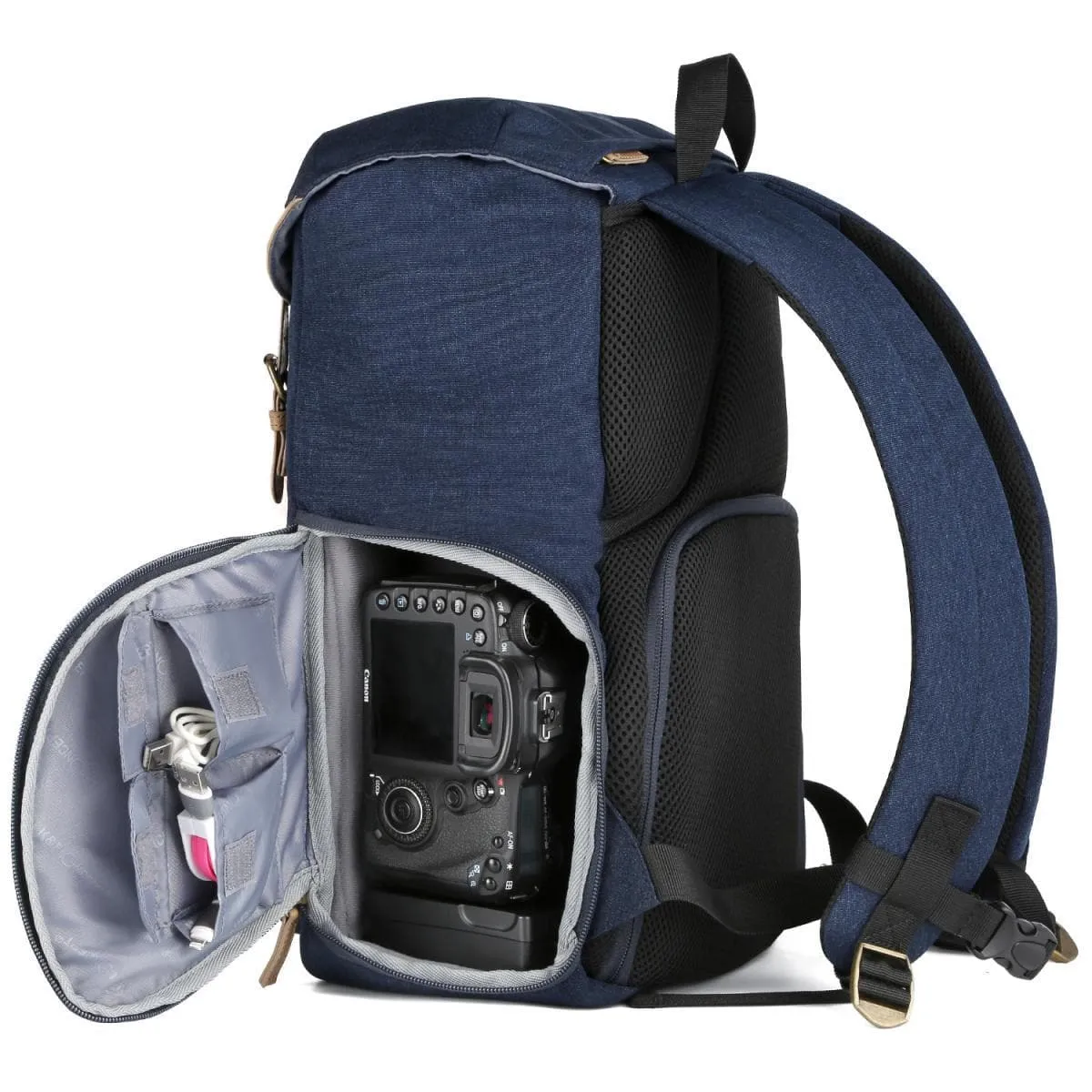 Multifunctional Camera Backpack,DSLR/SLR Photography Backpack Fits 14.4 inch Laptop Compatible with Nikon/Sony/Olympus for Photography/Hiking/Travel 20L
