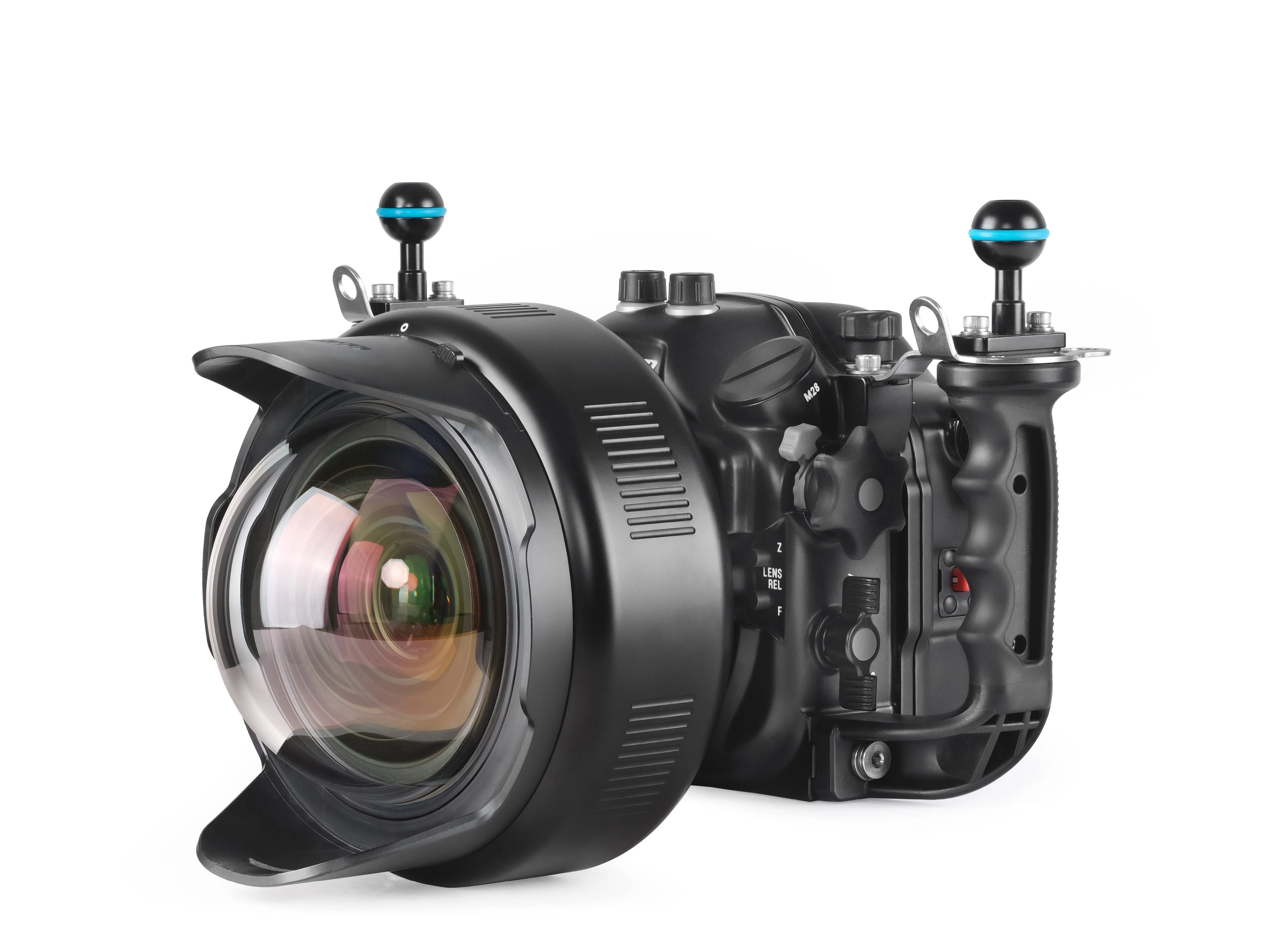 N120/N100 Fisheye Conversion Port with Integrated Float Collar (FCP) 170 Deg. FOV with Compatible 28mm Lenses