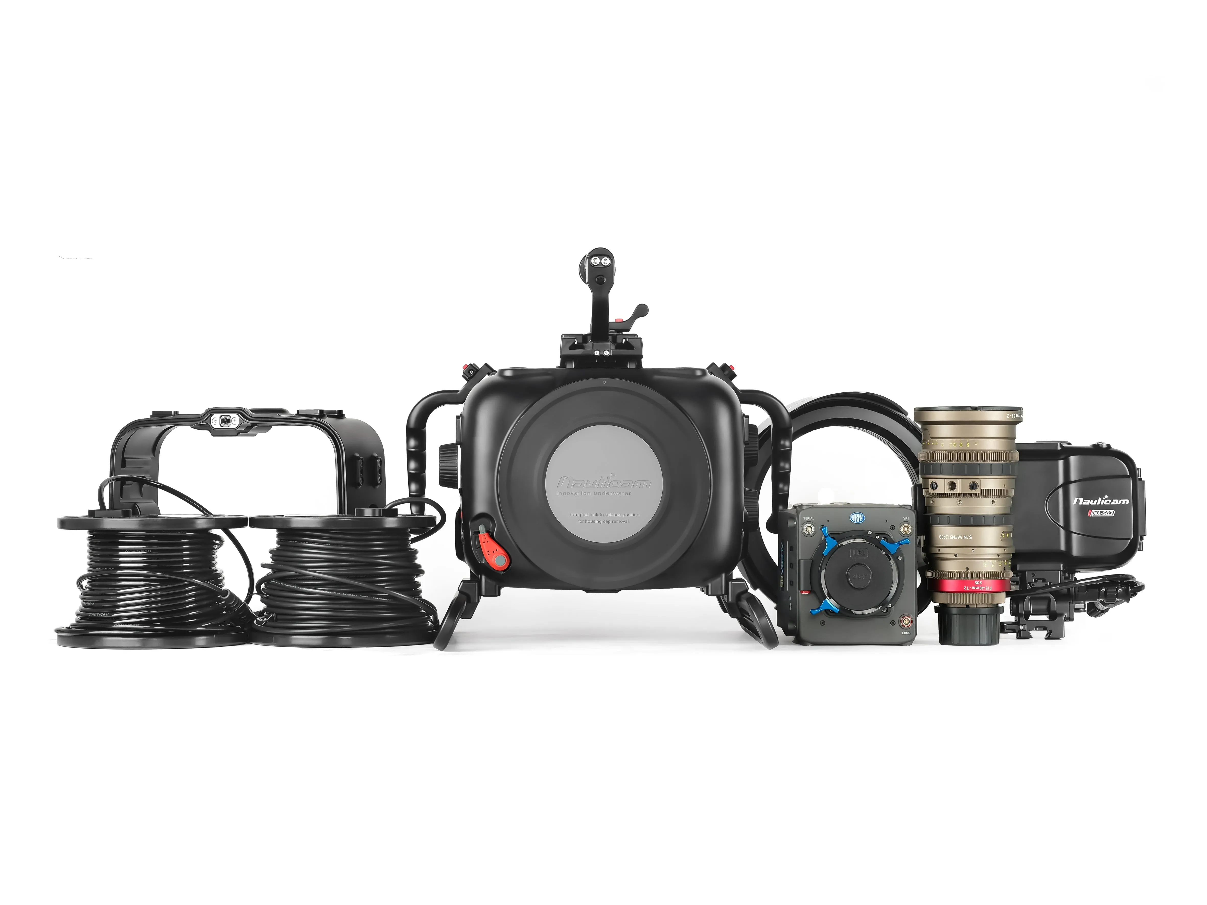 Nauticam Underwater Housing for ARRI ALEXA 35 Camera (includes housing extension 100mm and N200 250mm optical glass wide angle port)