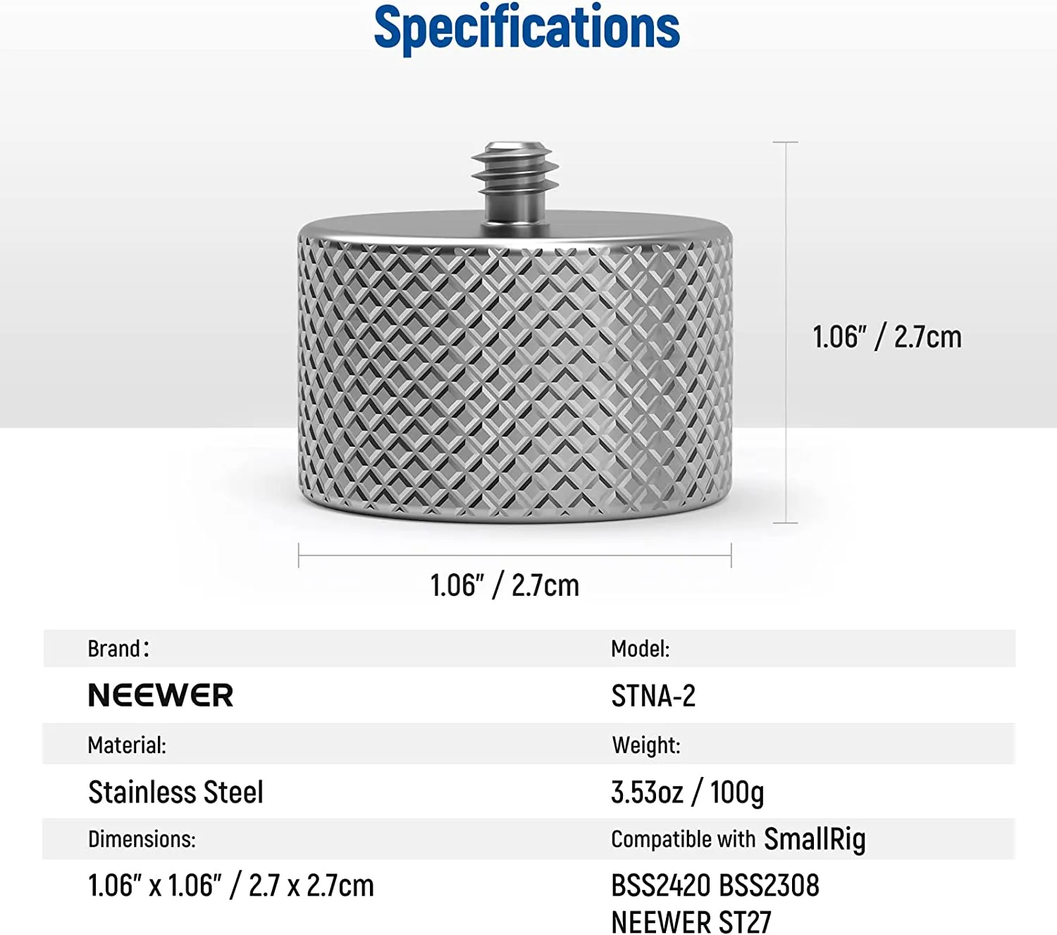 NEEWER 50g/100g/200g Gimbal Counterweight