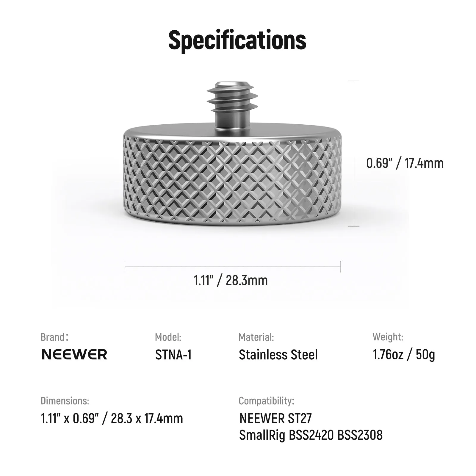 NEEWER 50g/100g/200g Gimbal Counterweight