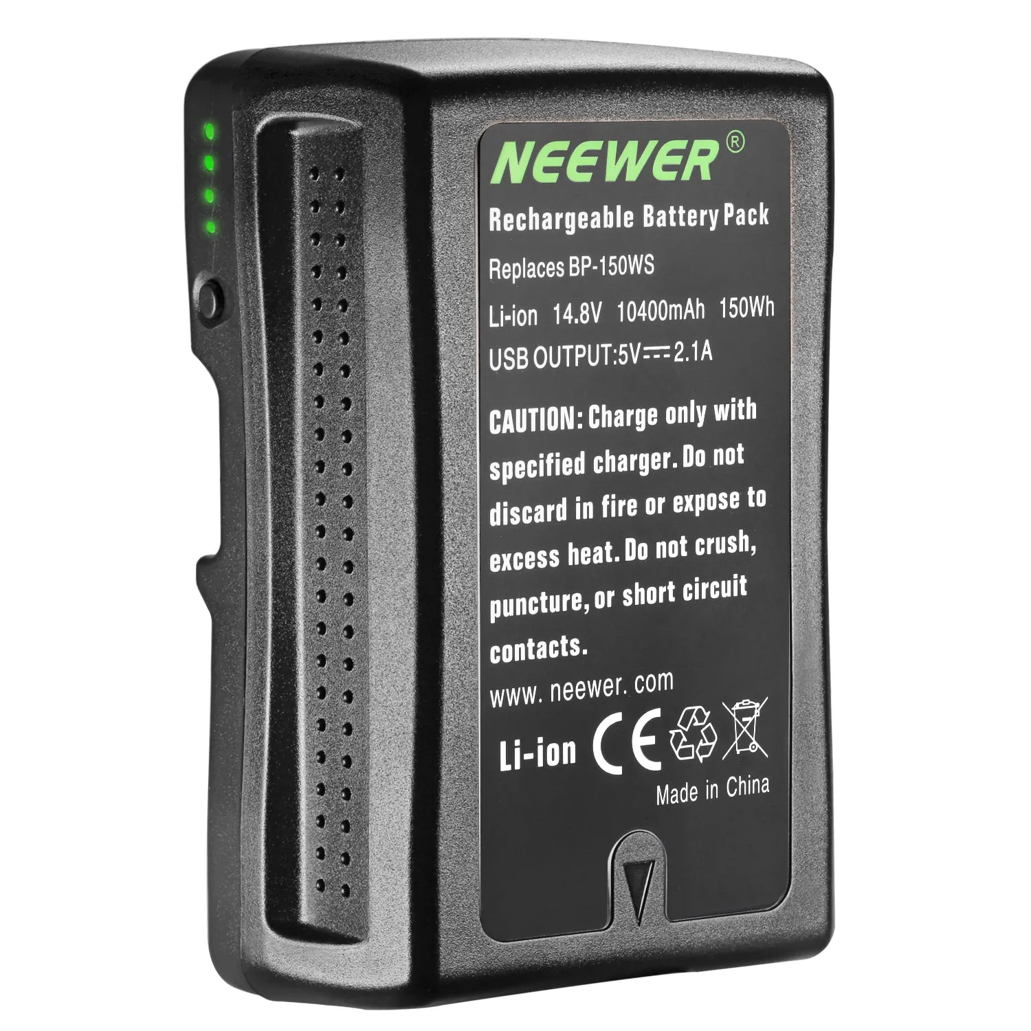 NEEWER 6600mAh / 10400mAh Rechargeable V Mount/V Lock Battery