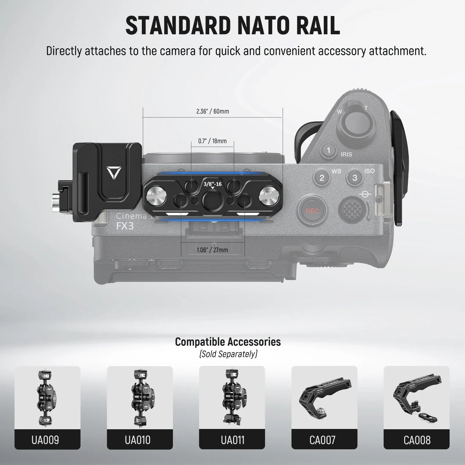 NEEWER CA011 Sony FX3/FX30 Camera Cage with HDMI Cable Clamp