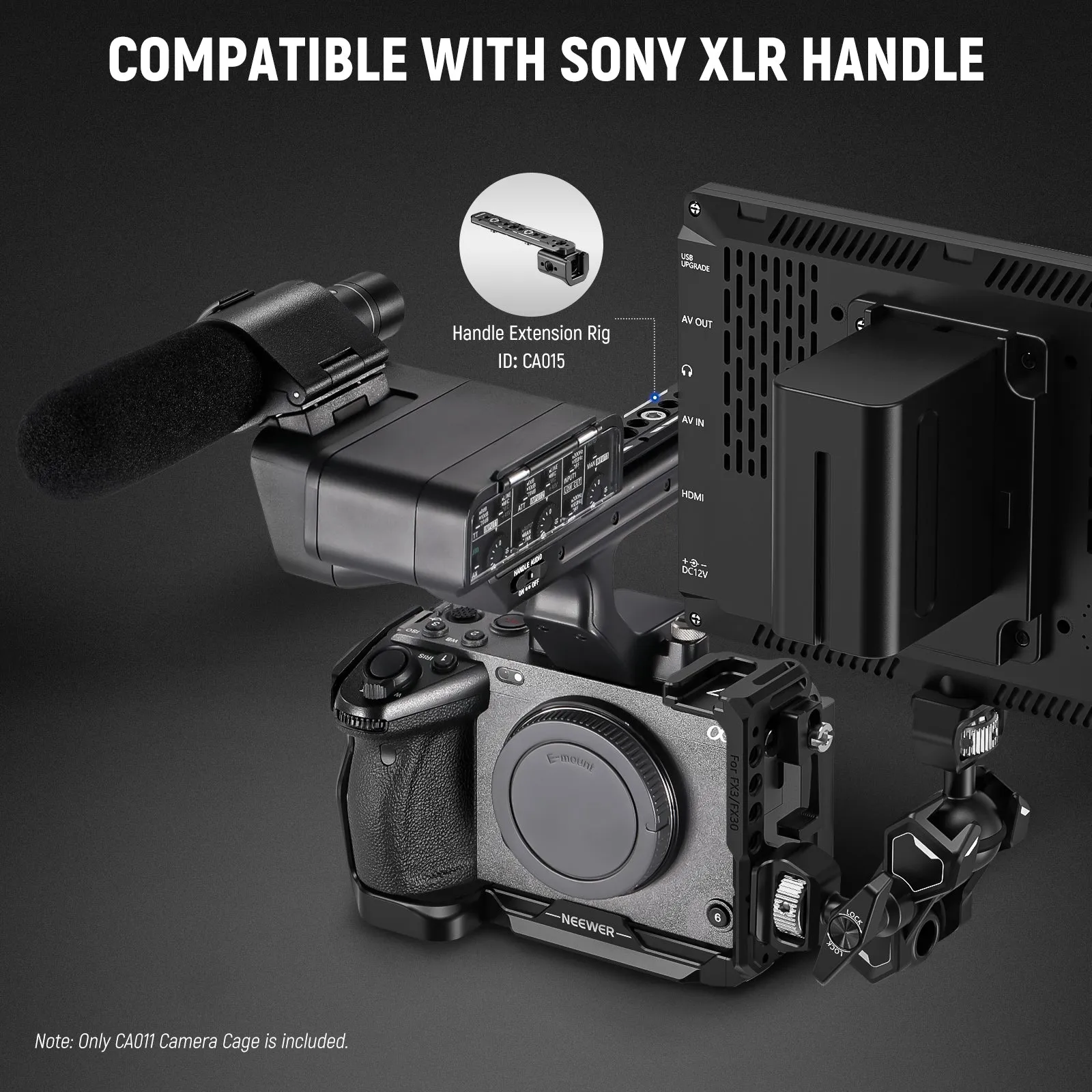 NEEWER CA011 Sony FX3/FX30 Camera Cage with HDMI Cable Clamp