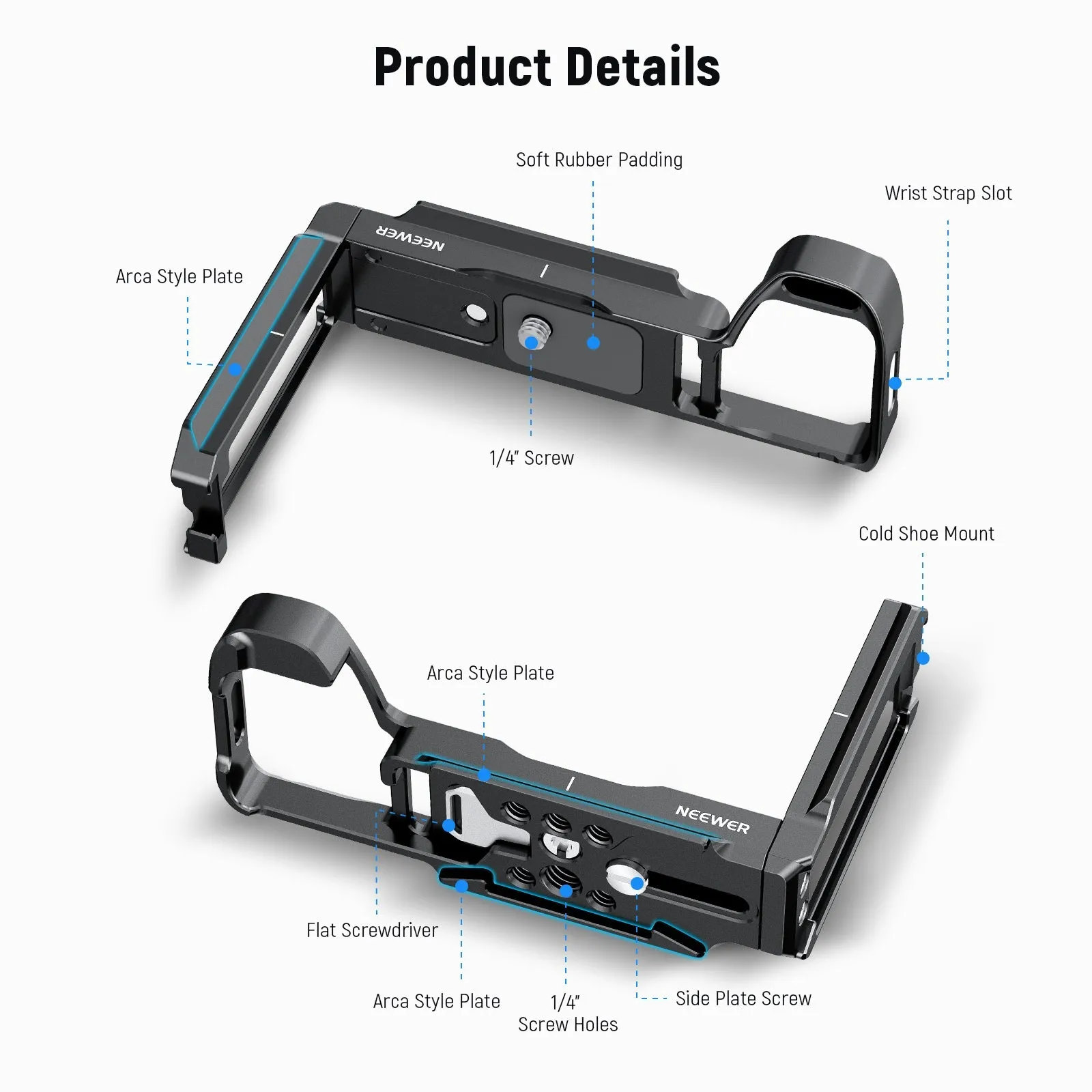 NEEWER CA048 L Bracket for Sony Alpha 6700