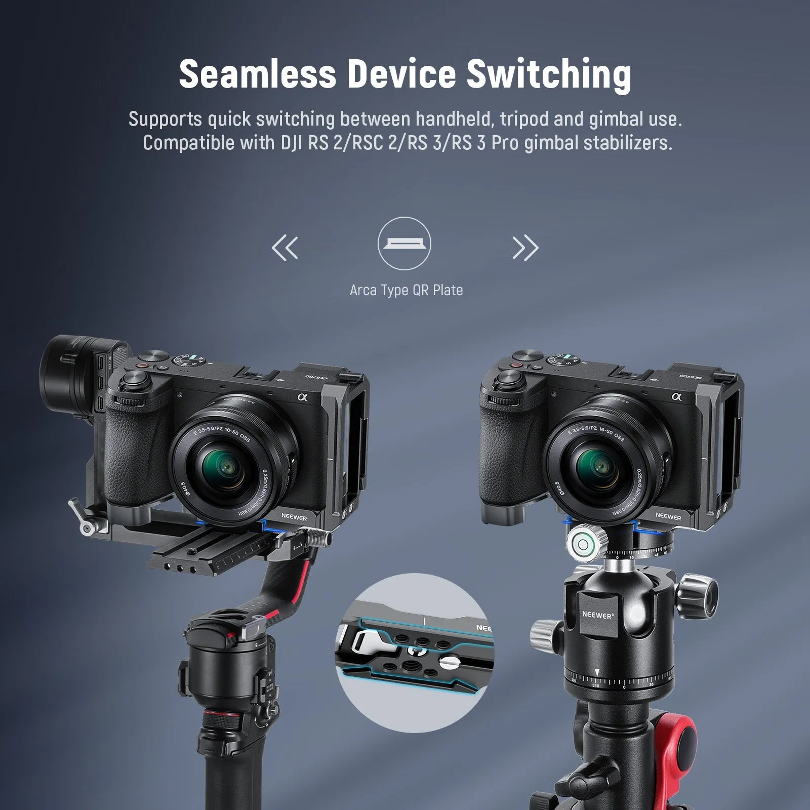 NEEWER CA048 L Bracket for Sony Alpha 6700