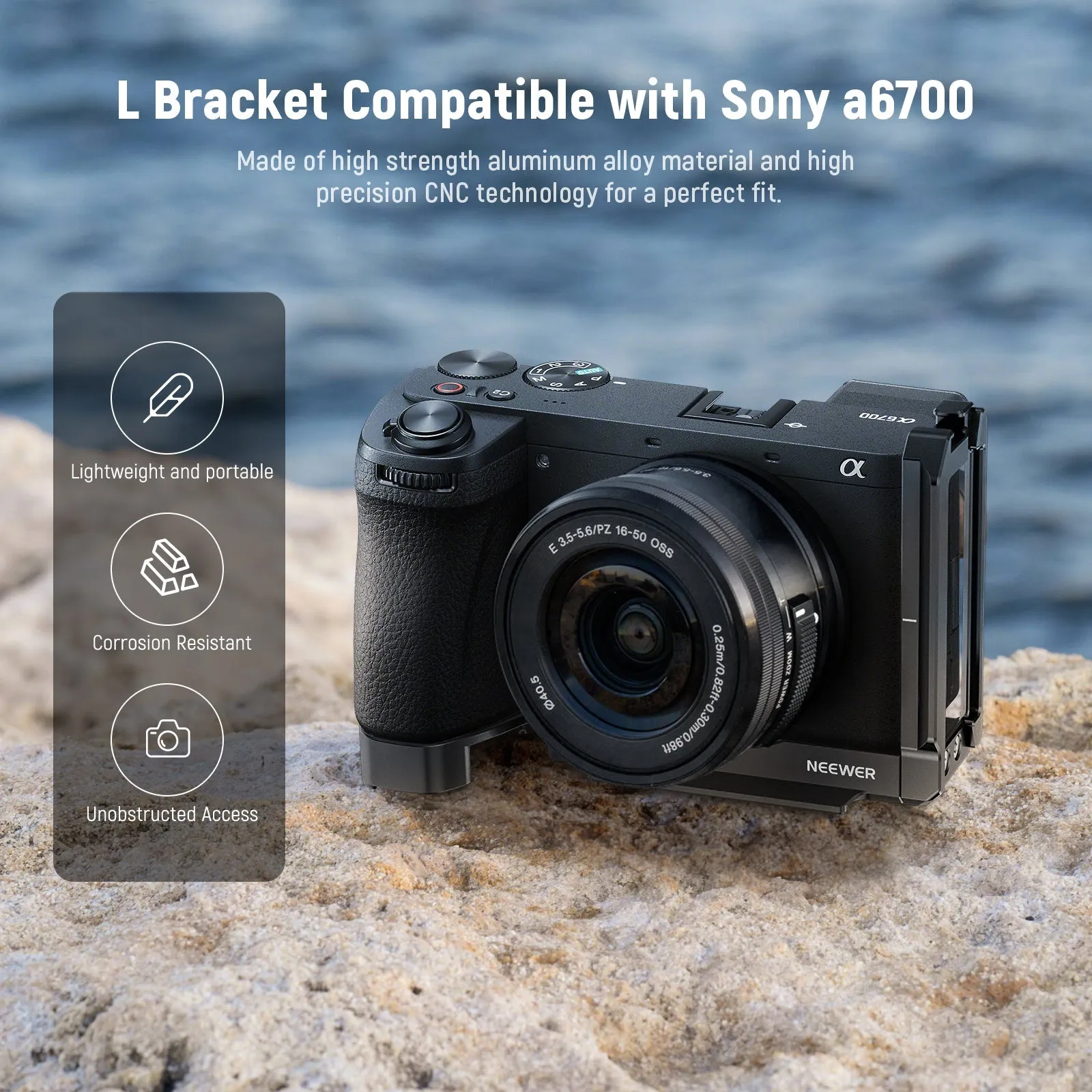 NEEWER CA048 L Bracket for Sony Alpha 6700
