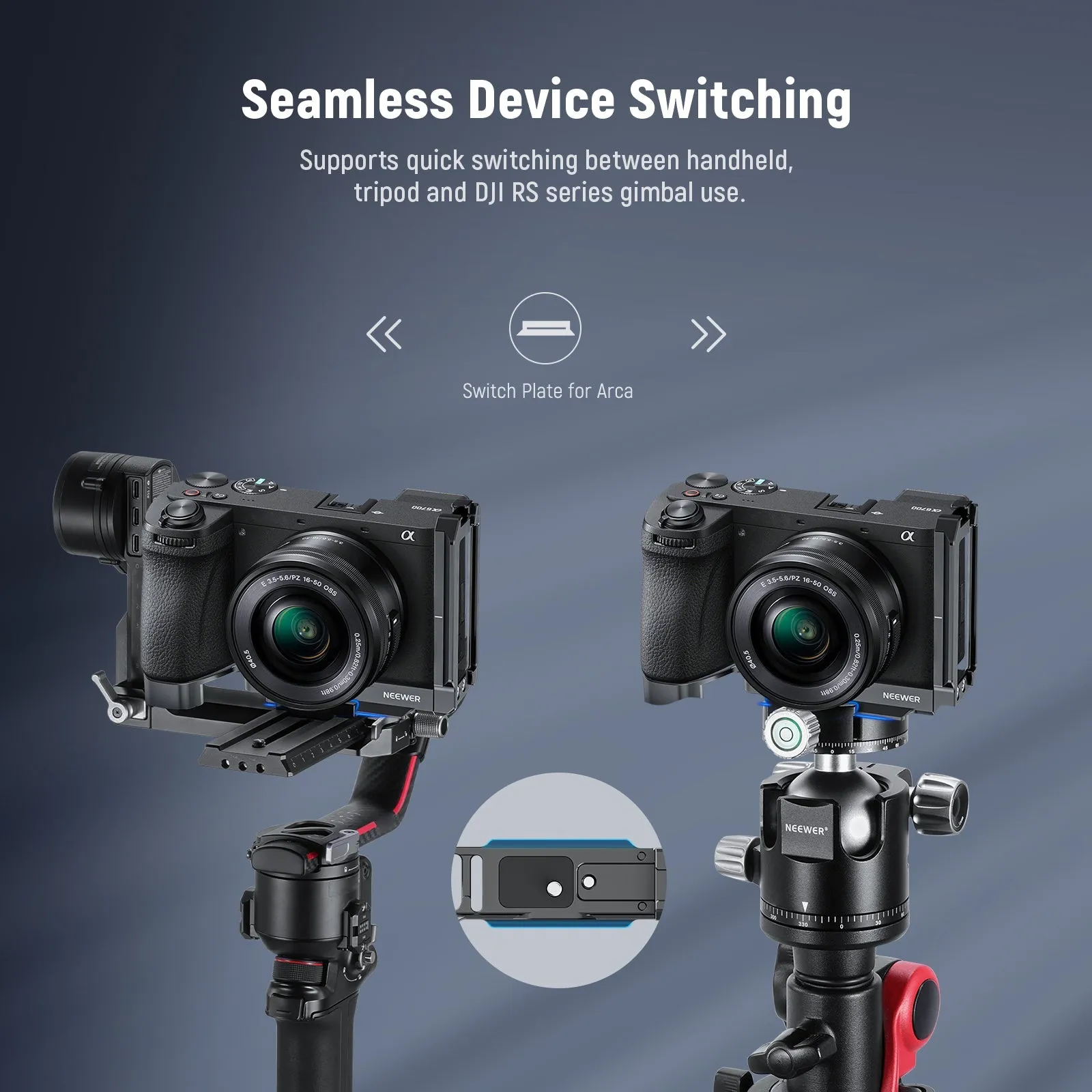 NEEWER CA048 L Bracket for Sony Alpha 6700