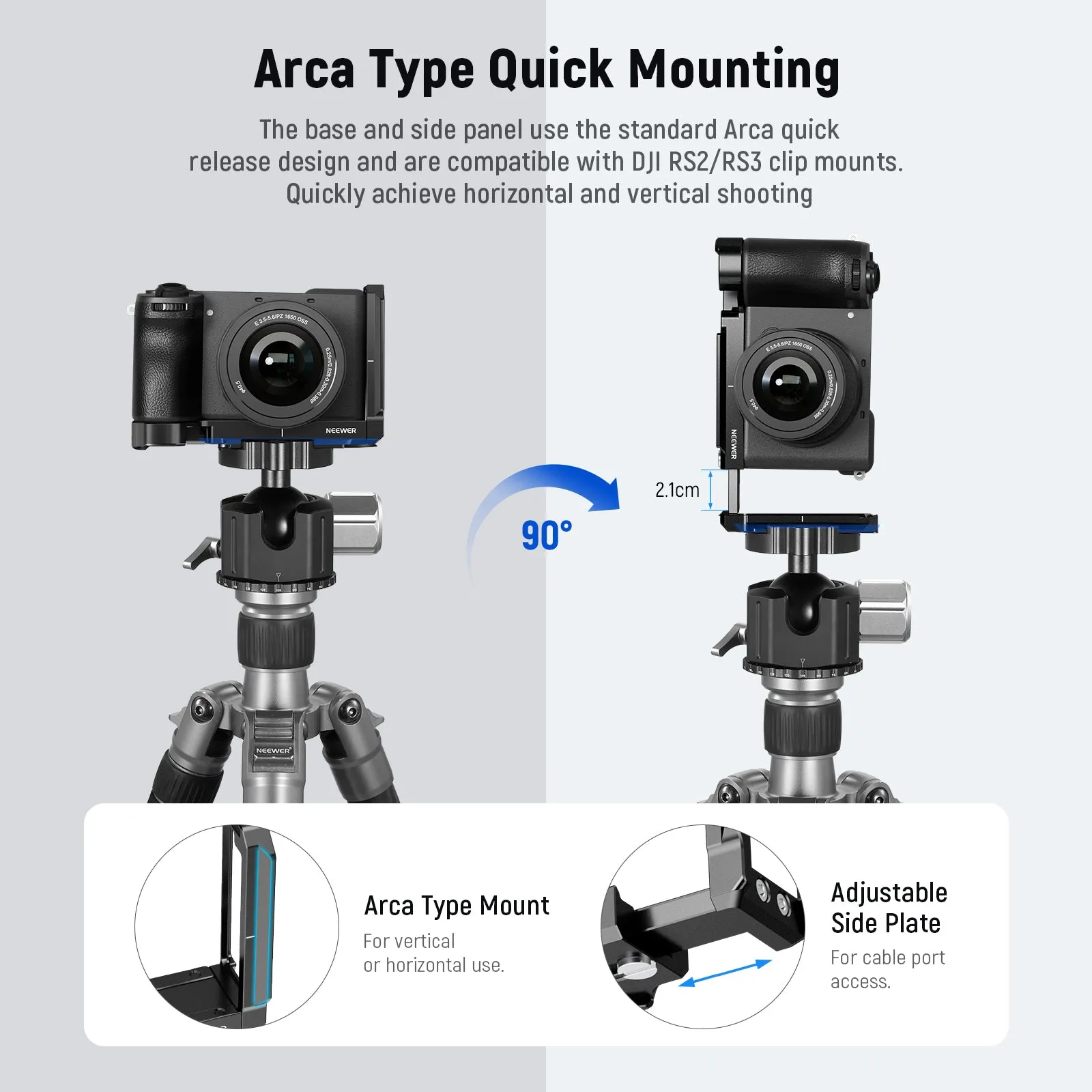 NEEWER CA048 L Bracket for Sony Alpha 6700