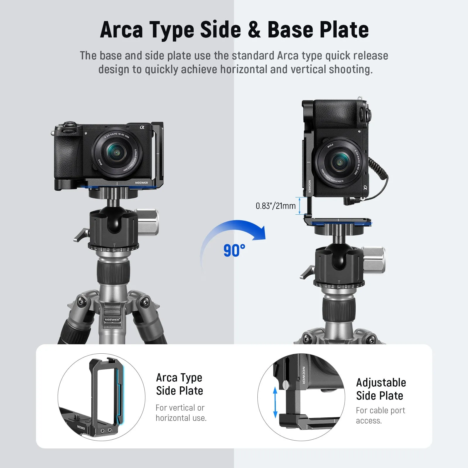 NEEWER CA048 L Bracket for Sony Alpha 6700