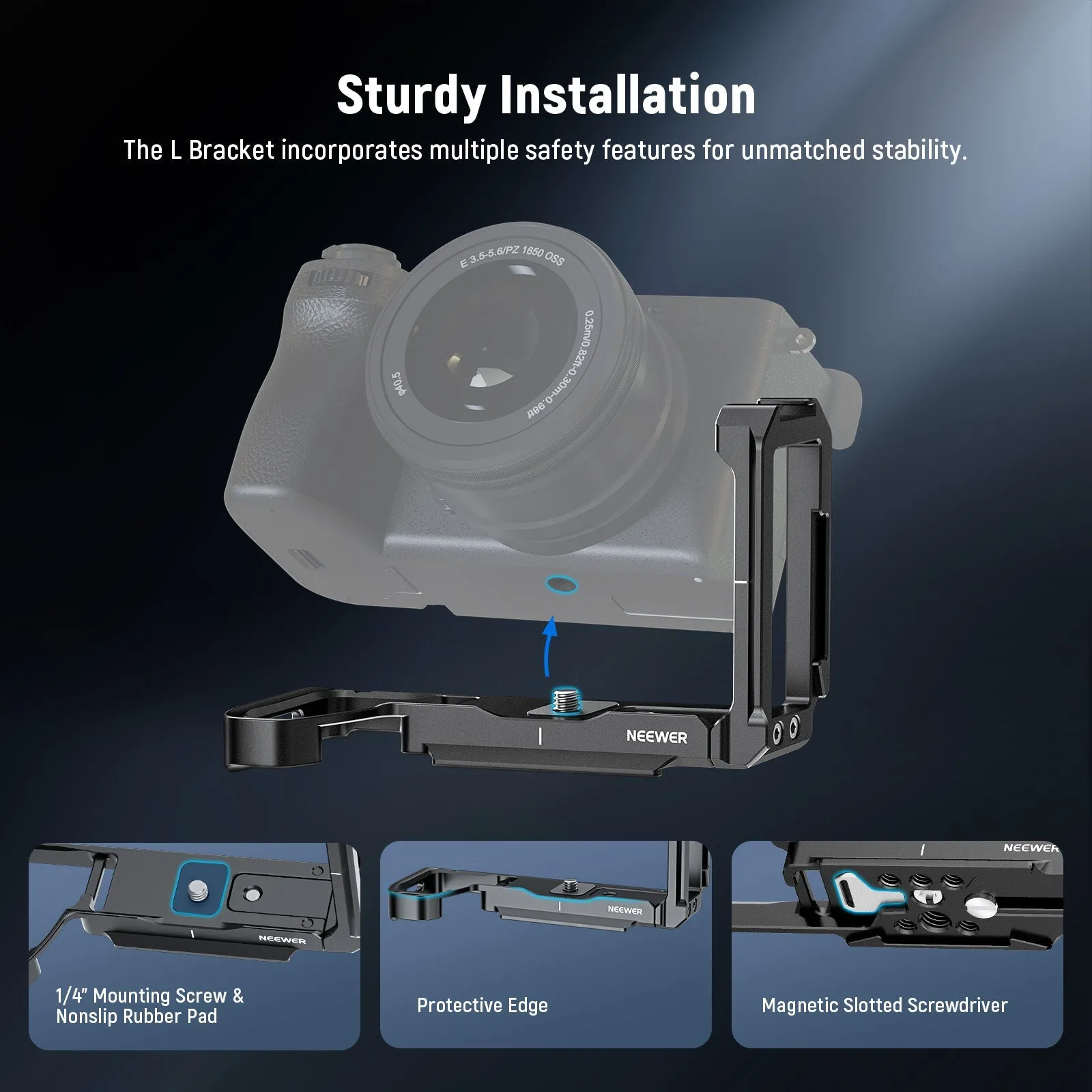 NEEWER CA048 L Bracket for Sony Alpha 6700