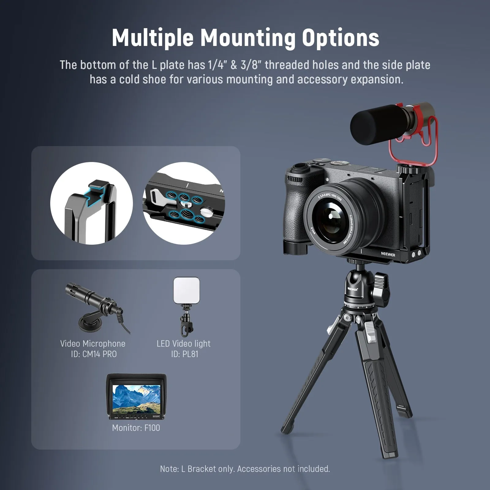 NEEWER CA048 L Bracket for Sony Alpha 6700