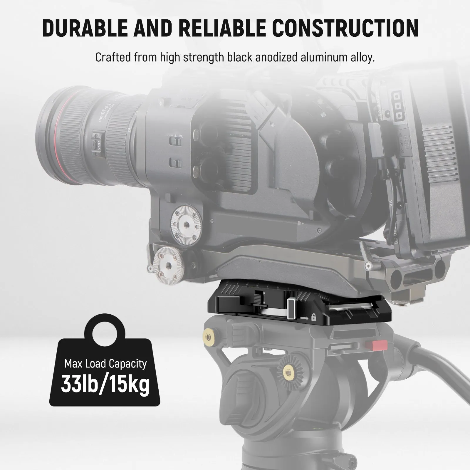 NEEWER GM33 50mm Extended Rotating Quick Release Plate for Manfrotto and DJI
