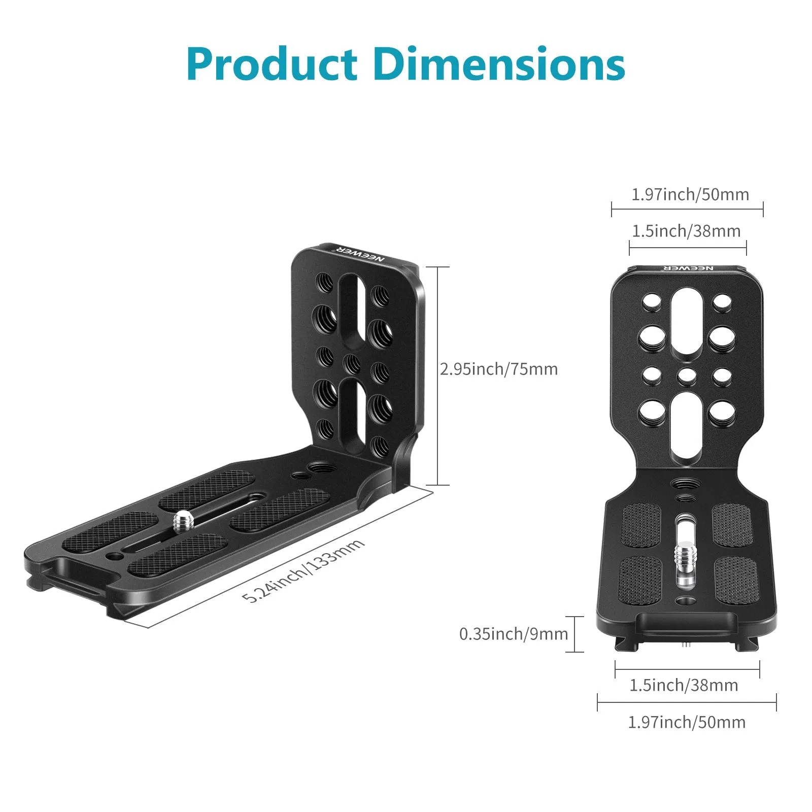NEEWER L Shape Bracket Quick Release Plate