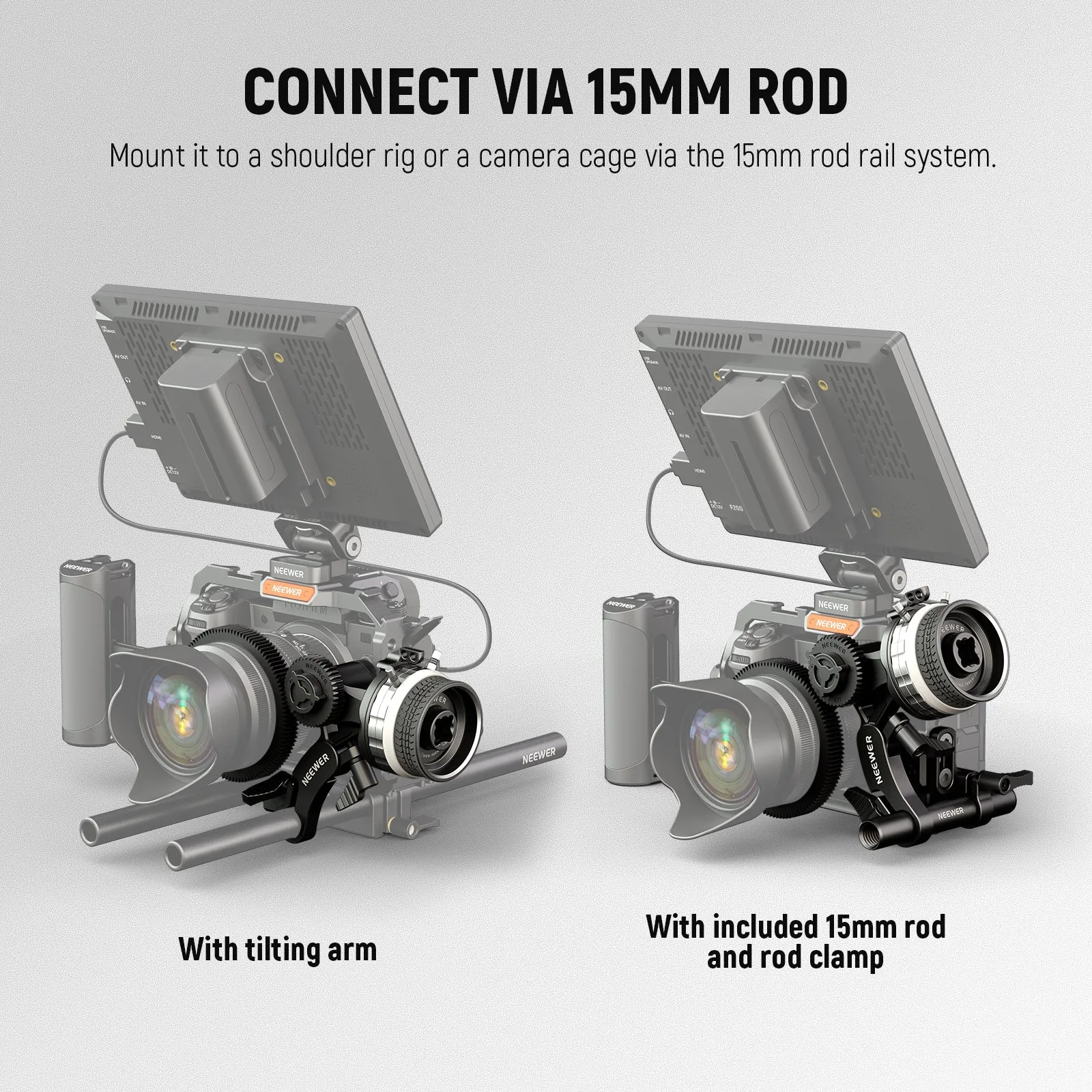 NEEWER PG001 Mini Follow Focus with A/B Stops