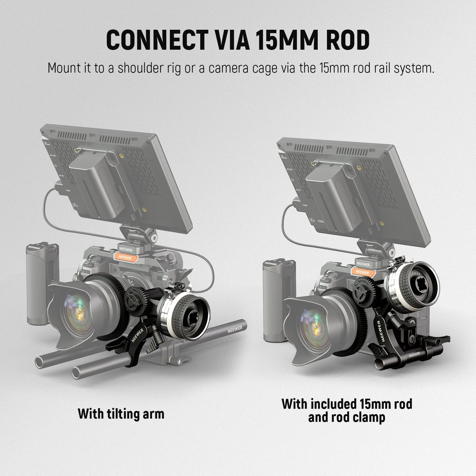 NEEWER PG001 Mini Follow Focus with A/B Stops