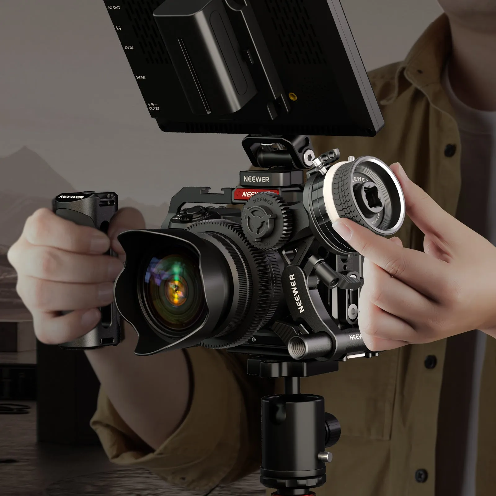 NEEWER PG003 Mini Follow Focus with A/B Stops