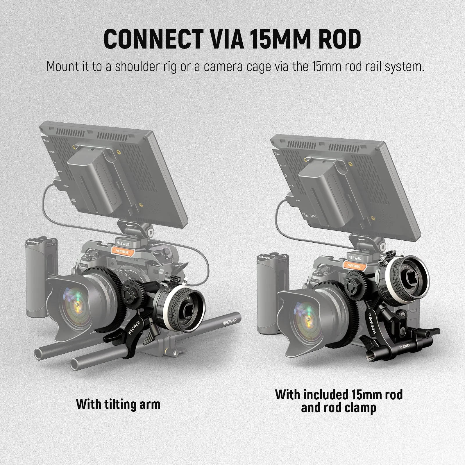 NEEWER PG003 Mini Follow Focus with A/B Stops