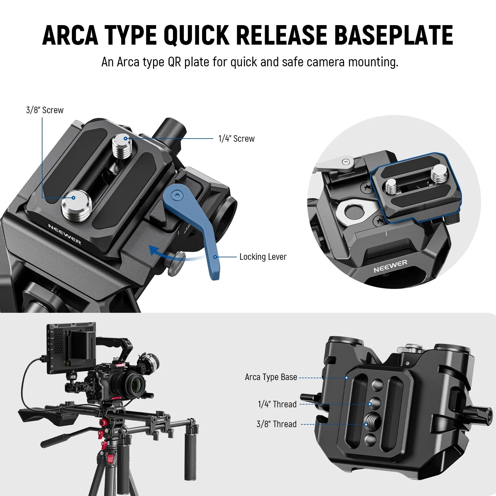 NEEWER SR007 Universal Shoulder Rig Kit