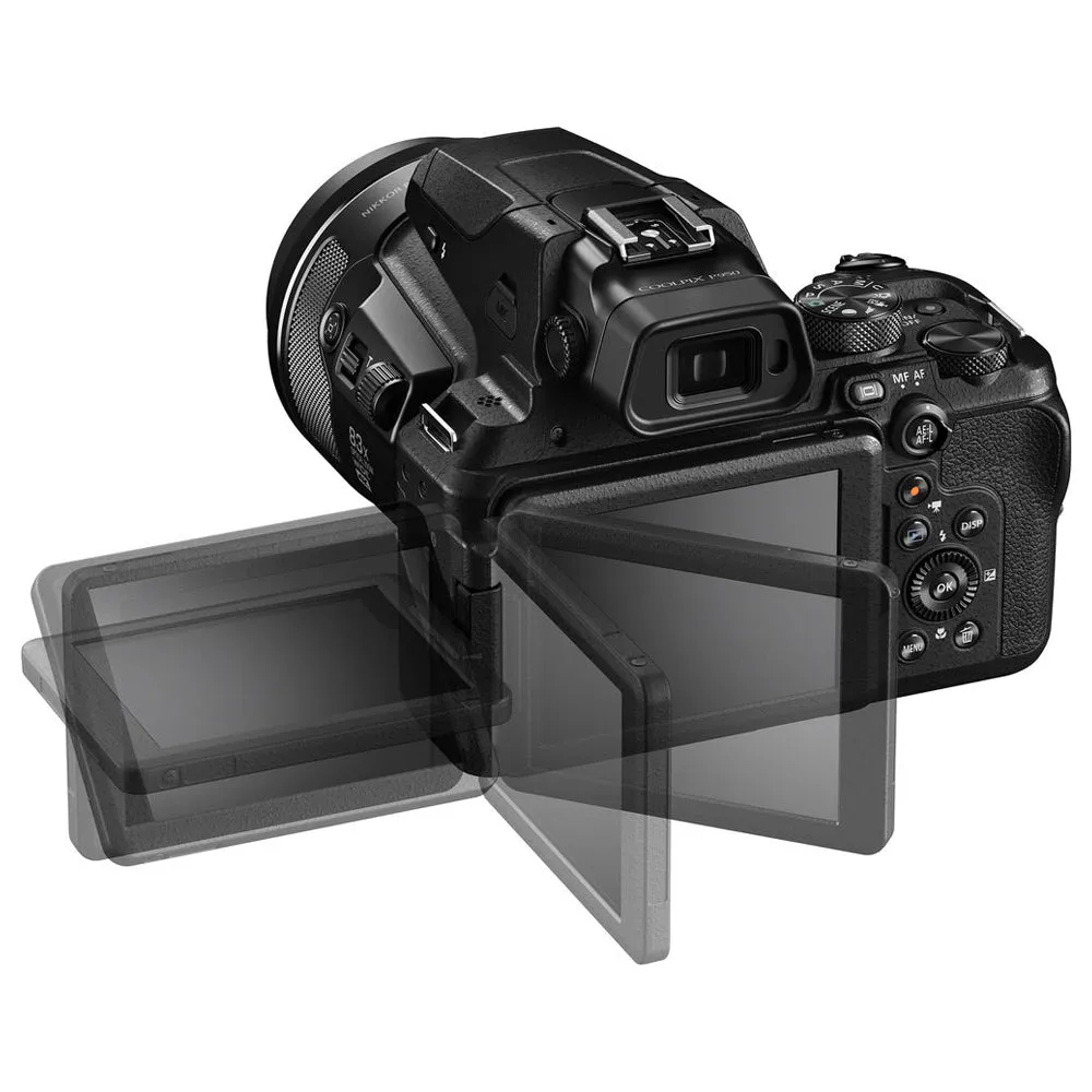 Nikon COOLPIX P950 Compact Digital Camera with Integrated NIKKOR 83x Optical Zoom 24-2000mm  f/2.8-6.5 Lens with Vari-Angle LCD Monitor, 4K 30fps UHD Video Recording, 16MP 3" BSI CMOS Sensor, EXPEED Image Processor. Wi-Fi and Bluetooth