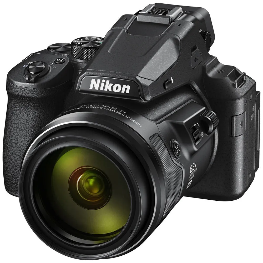 Nikon COOLPIX P950 Compact Digital Camera with Integrated NIKKOR 83x Optical Zoom 24-2000mm  f/2.8-6.5 Lens with Vari-Angle LCD Monitor, 4K 30fps UHD Video Recording, 16MP 3" BSI CMOS Sensor, EXPEED Image Processor. Wi-Fi and Bluetooth