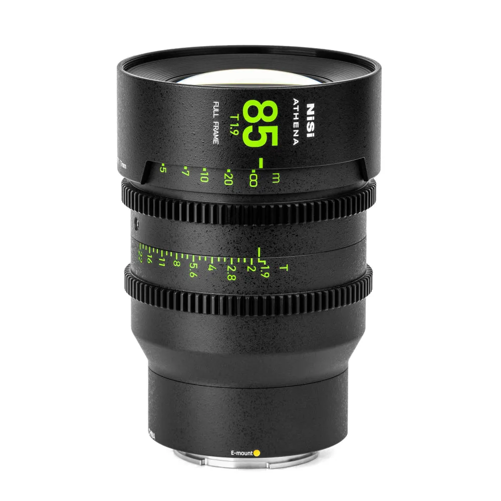 NiSi ATHENA PRIME Full Frame Cinema Lens Kit with 5 Lenses 14mm T2.4, 25mm T1.9, 35mm T1.9, 50mm T1.9, 85mm T1.9   Hard Case (E Mount | No Drop In Filter)