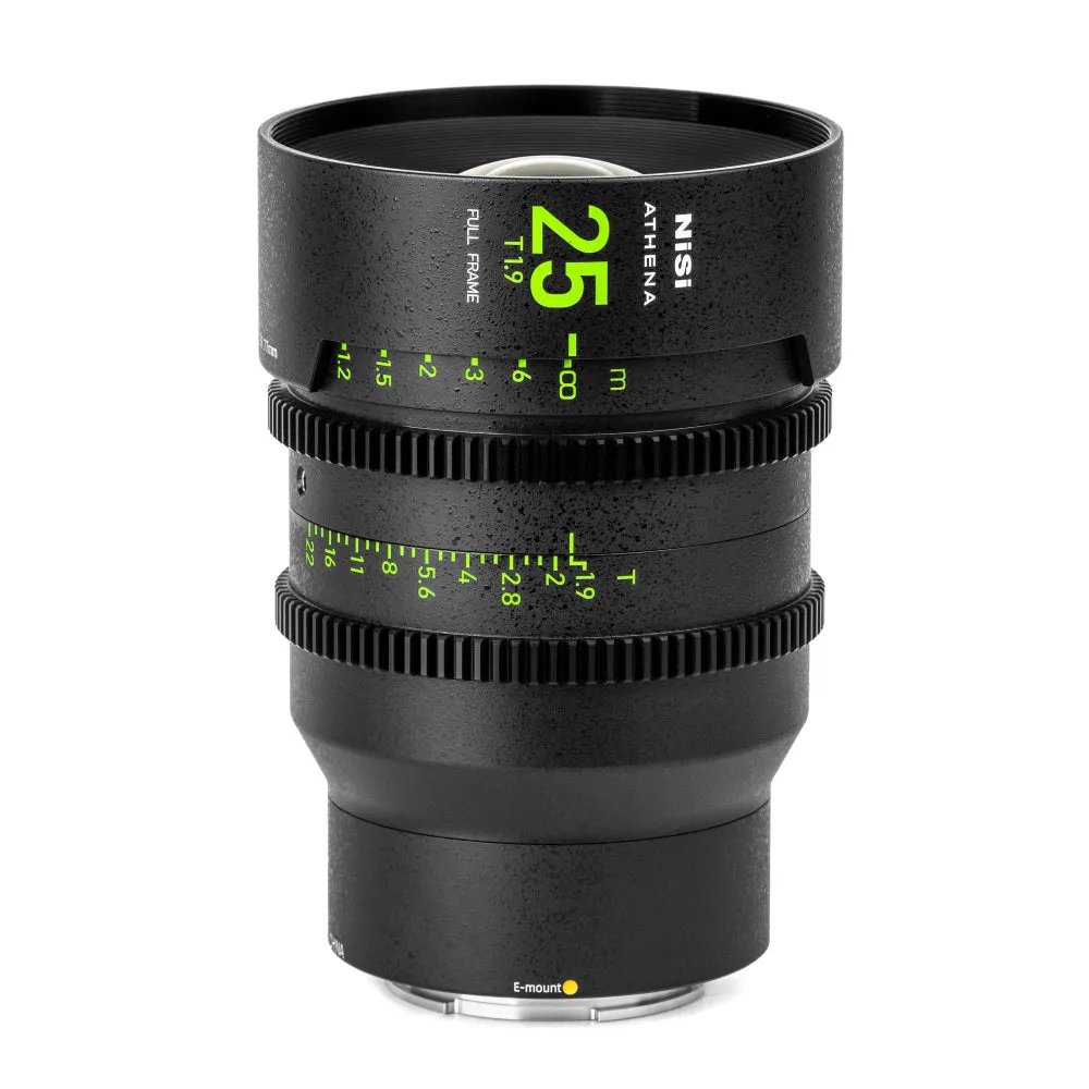 NiSi ATHENA PRIME Full Frame Cinema Lens Kit with 5 Lenses 14mm T2.4, 25mm T1.9, 35mm T1.9, 50mm T1.9, 85mm T1.9   Hard Case (E Mount | No Drop In Filter)