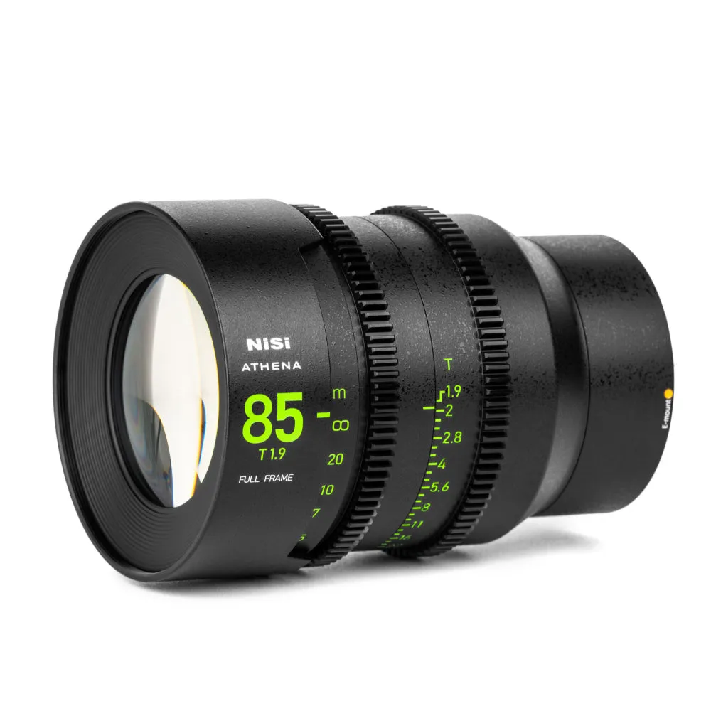 NiSi ATHENA PRIME Full Frame Cinema Lens Kit with 5 Lenses 14mm T2.4, 25mm T1.9, 35mm T1.9, 50mm T1.9, 85mm T1.9   Hard Case (E Mount | No Drop In Filter)