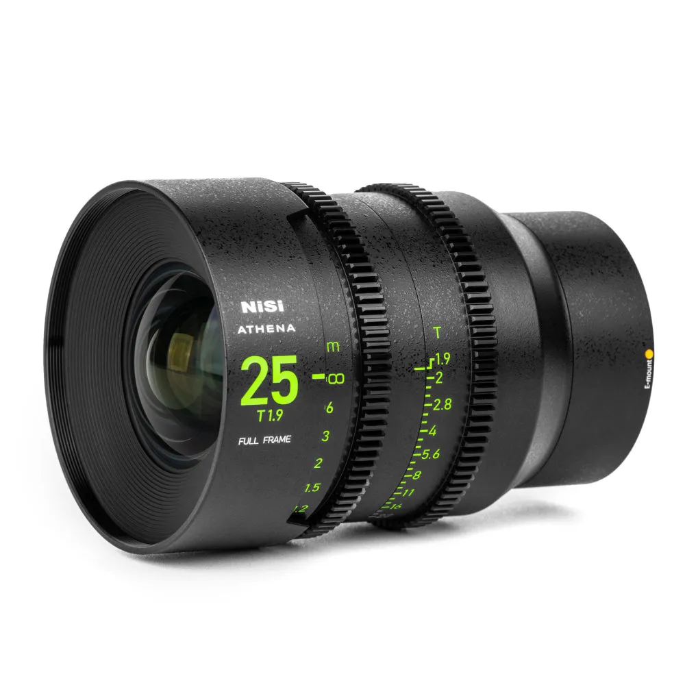 NiSi ATHENA PRIME Full Frame Cinema Lens Kit with 5 Lenses 14mm T2.4, 25mm T1.9, 35mm T1.9, 50mm T1.9, 85mm T1.9   Hard Case (E Mount | No Drop In Filter)