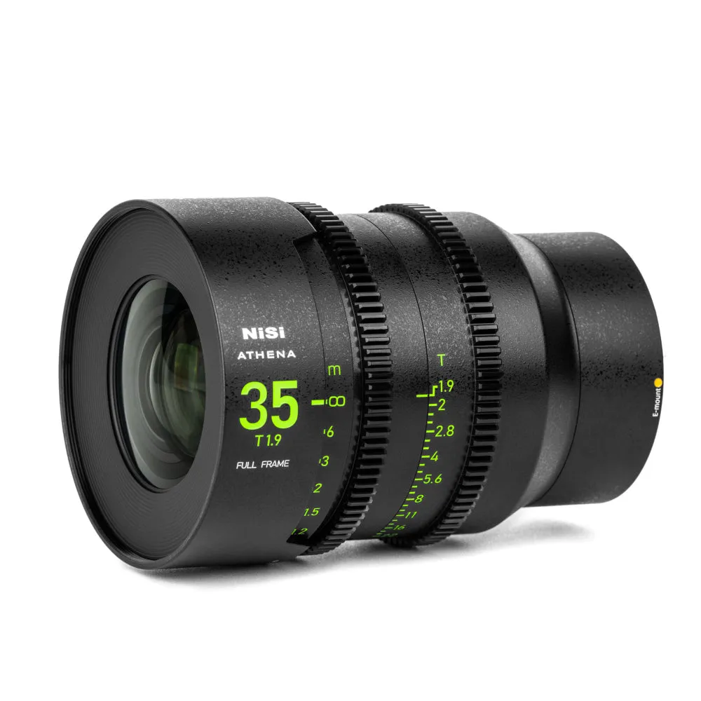 NiSi ATHENA PRIME Full Frame Cinema Lens Kit with 5 Lenses 14mm T2.4, 25mm T1.9, 35mm T1.9, 50mm T1.9, 85mm T1.9   Hard Case (E Mount | No Drop In Filter)