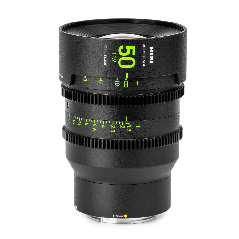NiSi ATHENA PRIME Full Frame Cinema Lens Kit with 5 Lenses 14mm T2.4, 25mm T1.9, 35mm T1.9, 50mm T1.9, 85mm T1.9   Hard Case (E Mount | No Drop In Filter)