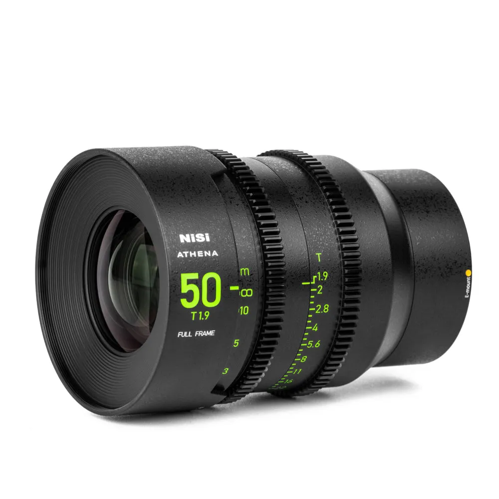 NiSi ATHENA PRIME Full Frame Cinema Lens Kit with 5 Lenses 14mm T2.4, 25mm T1.9, 35mm T1.9, 50mm T1.9, 85mm T1.9   Hard Case (E Mount | No Drop In Filter)
