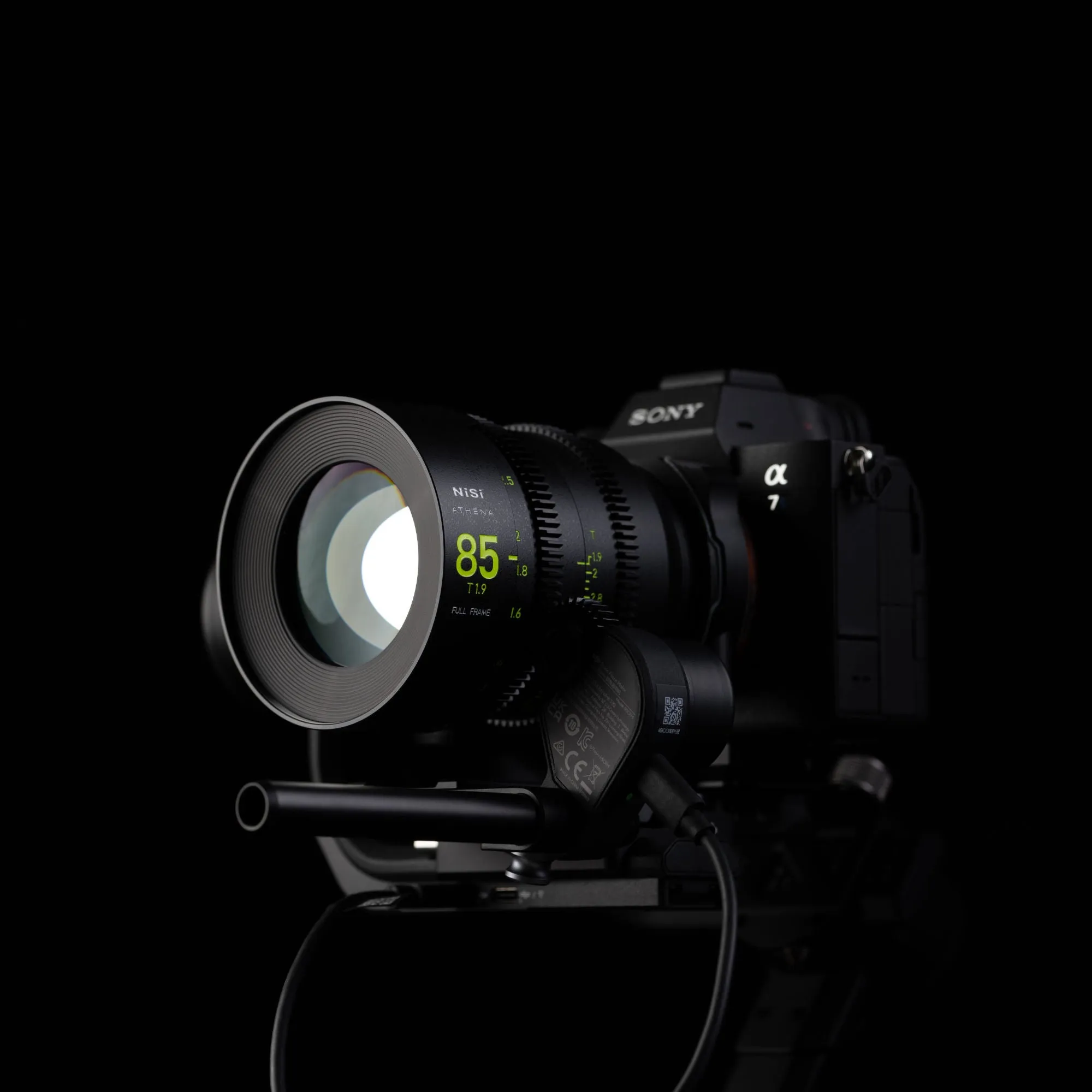NiSi ATHENA PRIME Full Frame Cinema Lens Kit with 5 Lenses 14mm T2.4, 25mm T1.9, 35mm T1.9, 50mm T1.9, 85mm T1.9   Hard Case (E Mount)