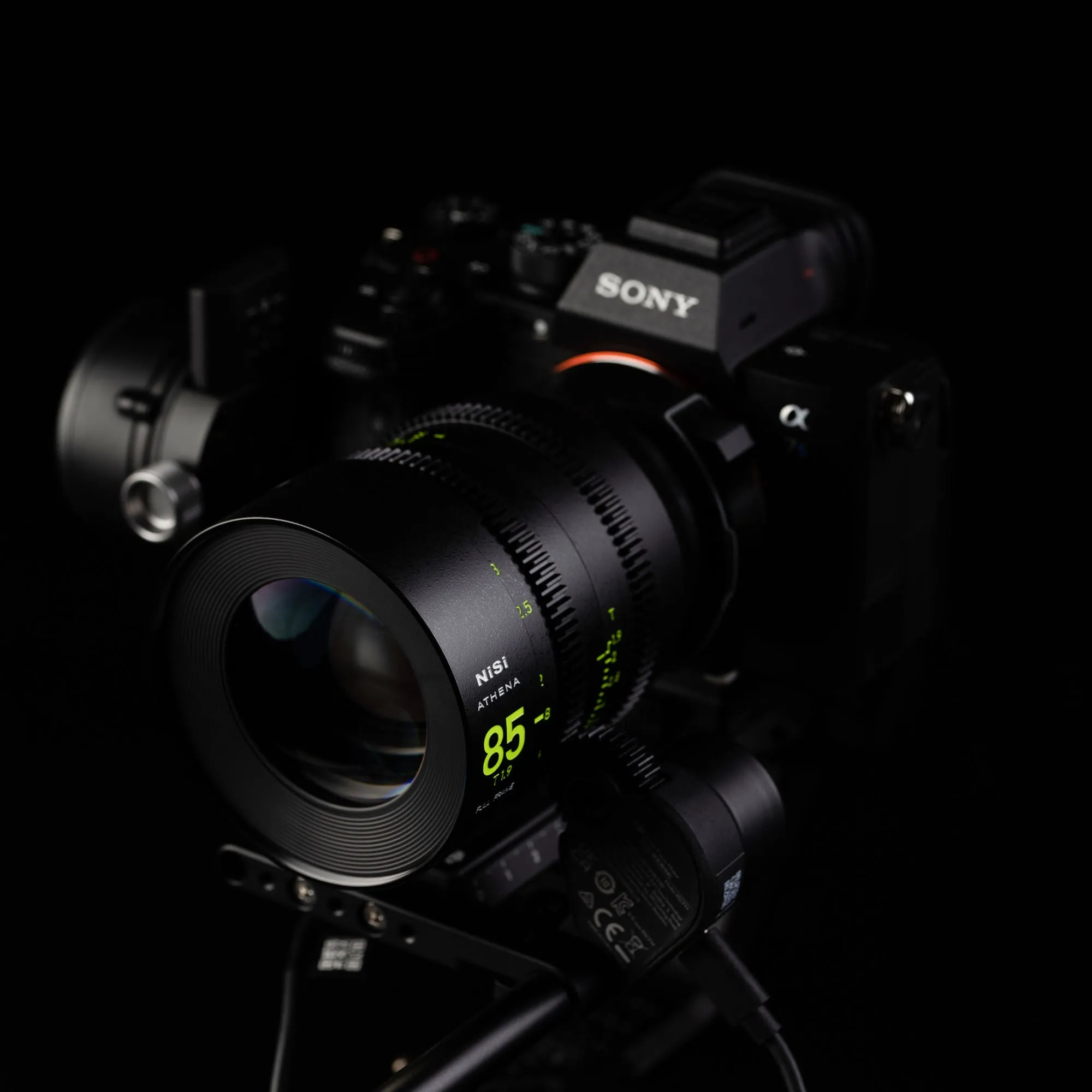 NiSi ATHENA PRIME Full Frame Cinema Lens Kit with 5 Lenses 14mm T2.4, 25mm T1.9, 35mm T1.9, 50mm T1.9, 85mm T1.9   Hard Case (E Mount)