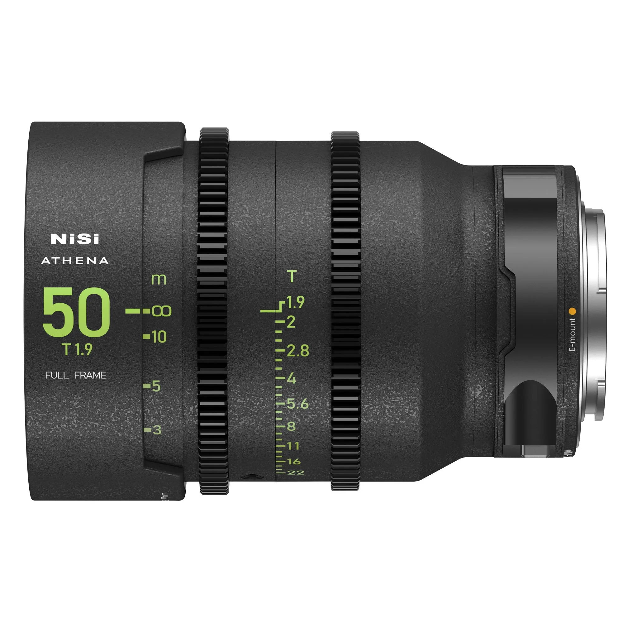 NiSi ATHENA PRIME Full Frame Cinema Lens Kit with 5 Lenses 14mm T2.4, 25mm T1.9, 35mm T1.9, 50mm T1.9, 85mm T1.9   Hard Case (E Mount)
