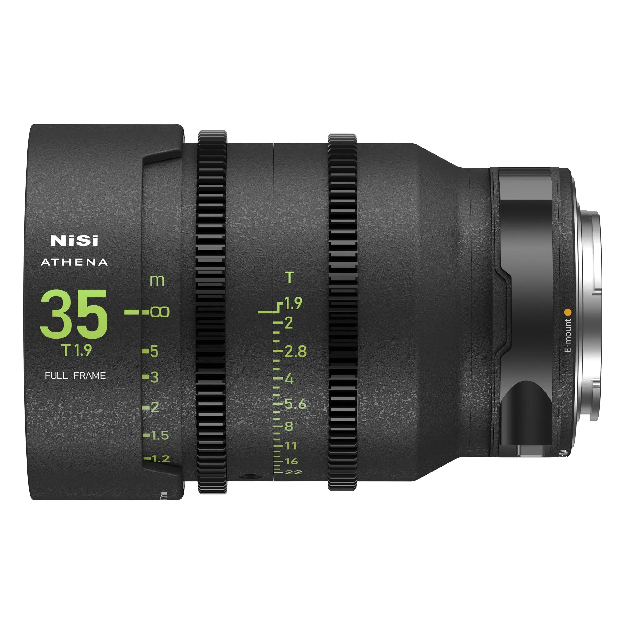 NiSi ATHENA PRIME Full Frame Cinema Lens Kit with 5 Lenses 14mm T2.4, 25mm T1.9, 35mm T1.9, 50mm T1.9, 85mm T1.9   Hard Case (E Mount)