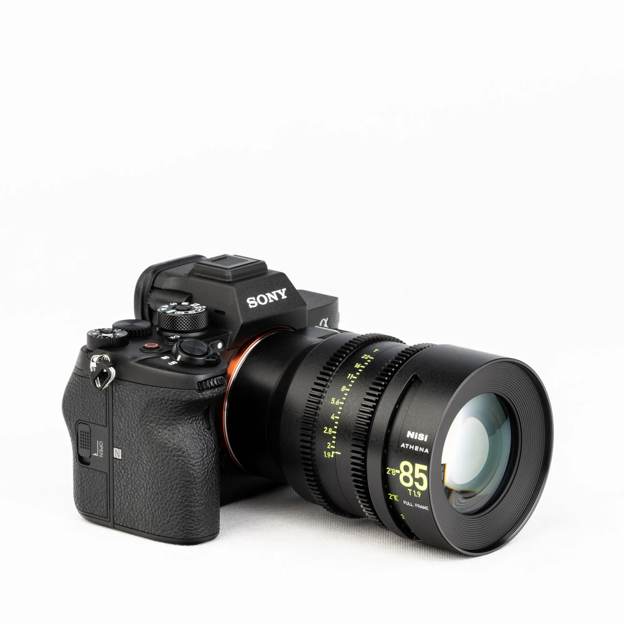 NiSi ATHENA PRIME Full Frame Cinema Lens Kit with 5 Lenses 14mm T2.4, 25mm T1.9, 35mm T1.9, 50mm T1.9, 85mm T1.9   Hard Case (E Mount)