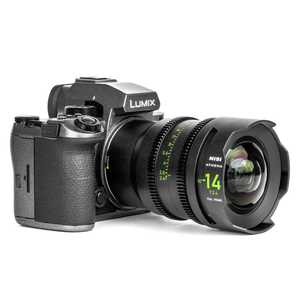 NiSi ATHENA PRIME Full Frame Cinema Lens Kit with 5 Lenses 14mm T2.4, 25mm T1.9, 35mm T1.9, 50mm T1.9, 85mm T1.9   Hard Case (L Mount)