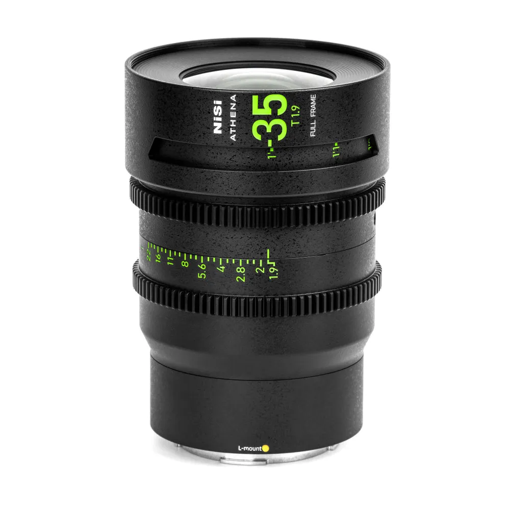 NiSi ATHENA PRIME Full Frame Cinema Lens Kit with 5 Lenses 14mm T2.4, 25mm T1.9, 35mm T1.9, 50mm T1.9, 85mm T1.9   Hard Case (L Mount)