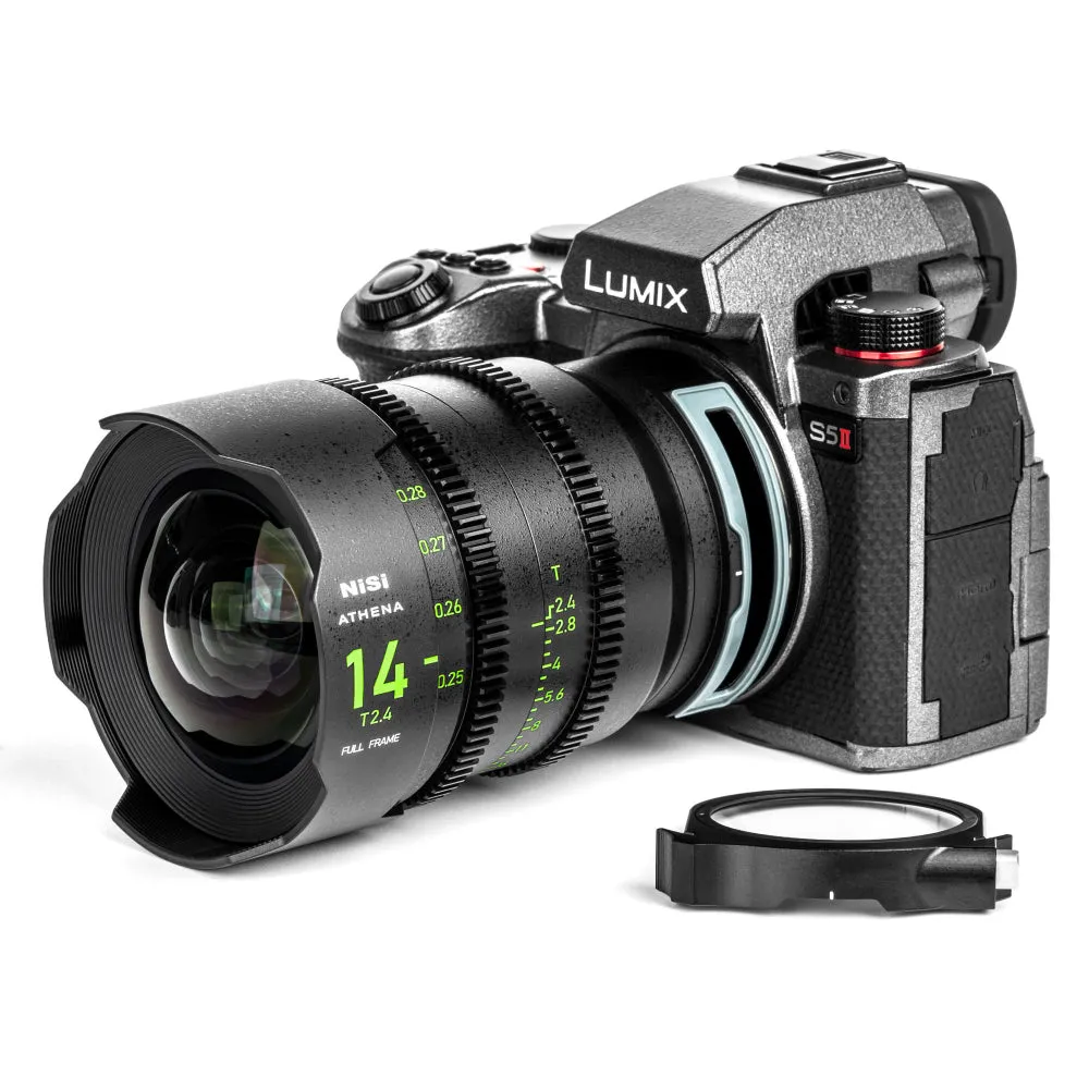 NiSi ATHENA PRIME Full Frame Cinema Lens Kit with 5 Lenses 14mm T2.4, 25mm T1.9, 35mm T1.9, 50mm T1.9, 85mm T1.9   Hard Case (L Mount)