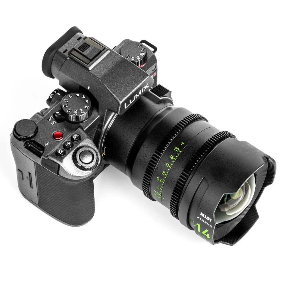 NiSi ATHENA PRIME Full Frame Cinema Lens Kit with 5 Lenses 14mm T2.4, 25mm T1.9, 35mm T1.9, 50mm T1.9, 85mm T1.9   Hard Case (L Mount)