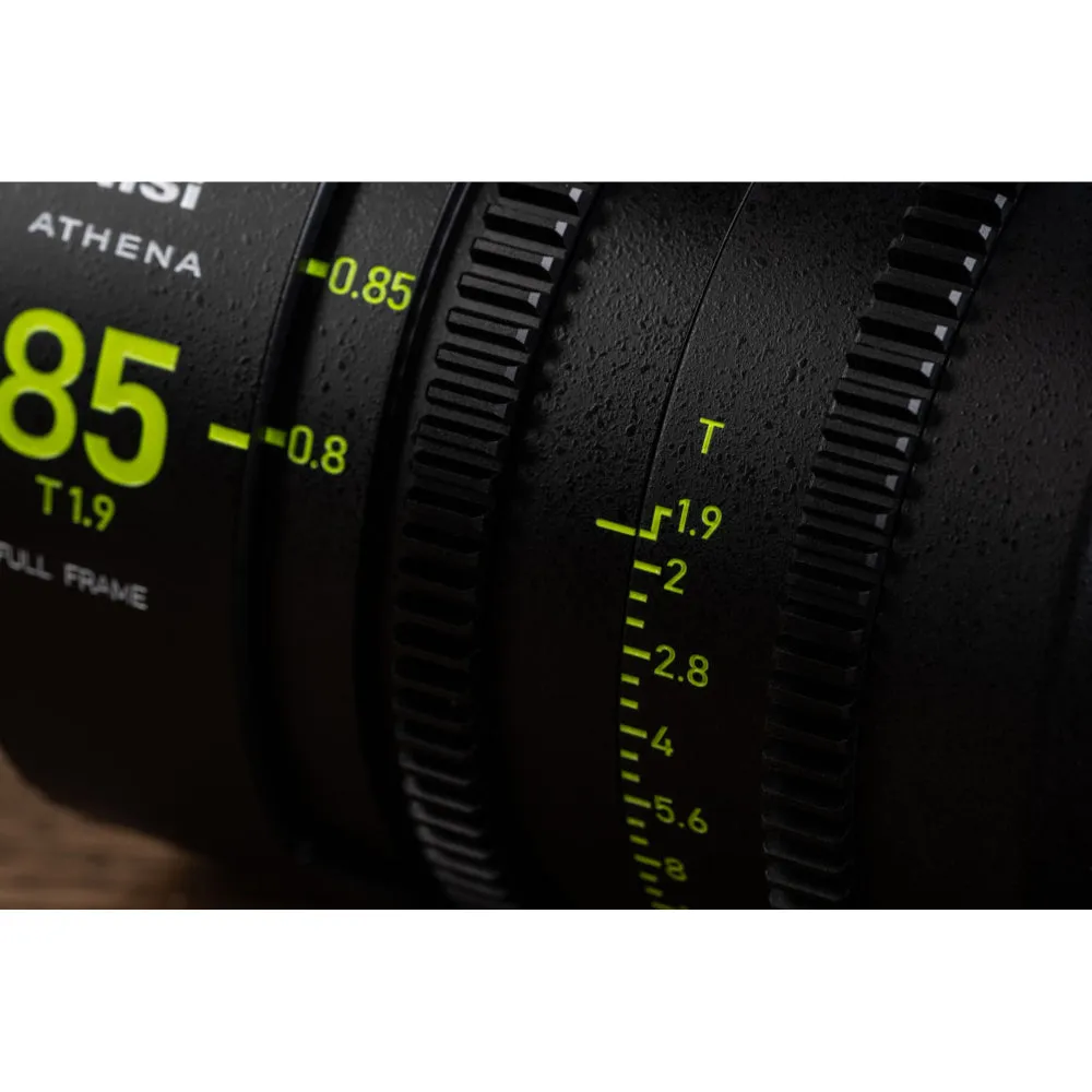 NiSi ATHENA PRIME Full Frame Cinema Lens Kit with 5 Lenses 14mm T2.4, 25mm T1.9, 35mm T1.9, 50mm T1.9, 85mm T1.9   Hard Case (L Mount)