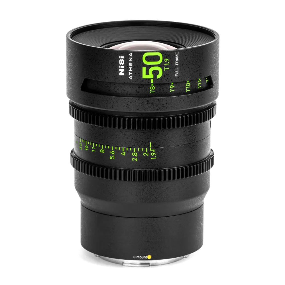 NiSi ATHENA PRIME Full Frame Cinema Lens Kit with 5 Lenses 14mm T2.4, 25mm T1.9, 35mm T1.9, 50mm T1.9, 85mm T1.9   Hard Case (L Mount)