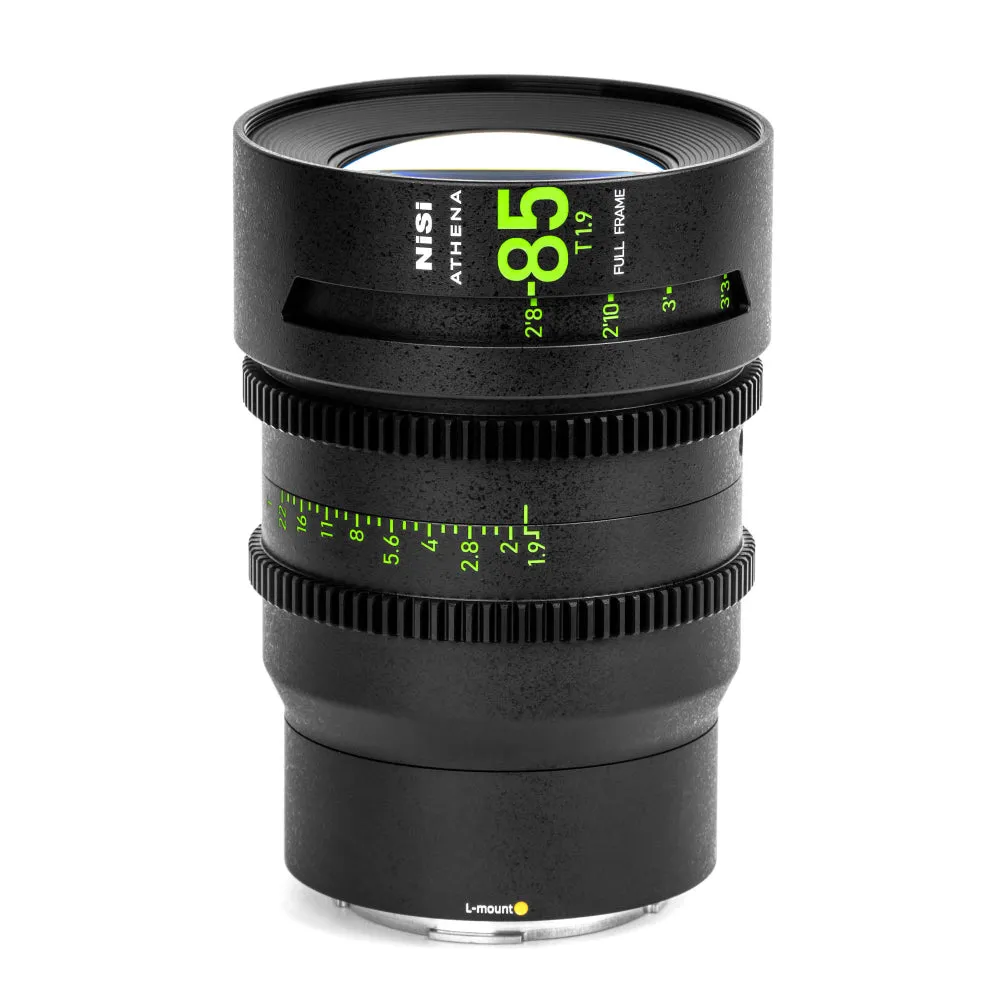 NiSi ATHENA PRIME Full Frame Cinema Lens Kit with 5 Lenses 14mm T2.4, 25mm T1.9, 35mm T1.9, 50mm T1.9, 85mm T1.9   Hard Case (L Mount)