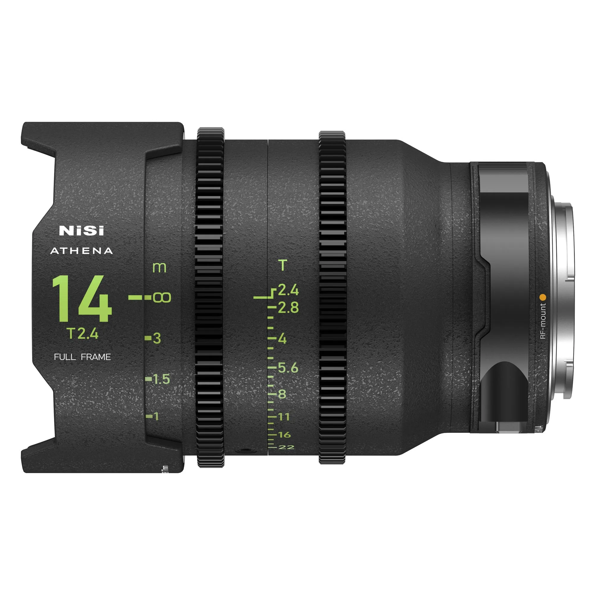 NiSi ATHENA PRIME Full Frame Cinema Lens Kit with 5 Lenses 14mm T2.4, 25mm T1.9, 35mm T1.9, 50mm T1.9, 85mm T1.9   Hard Case (RF Mount)