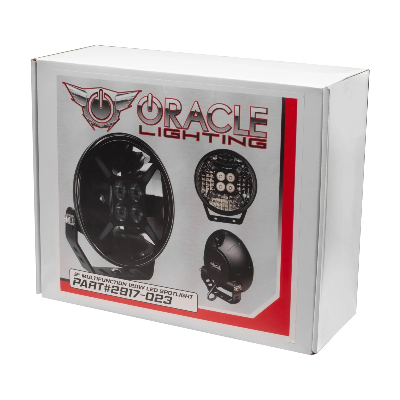ORACLE Lighting 9" Multifunction 120W LED Spotlight – Round Post Mount