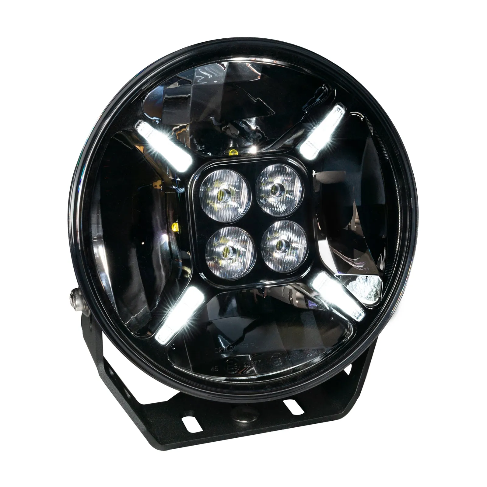 ORACLE Lighting 9" Multifunction 120W LED Spotlight – Round Post Mount