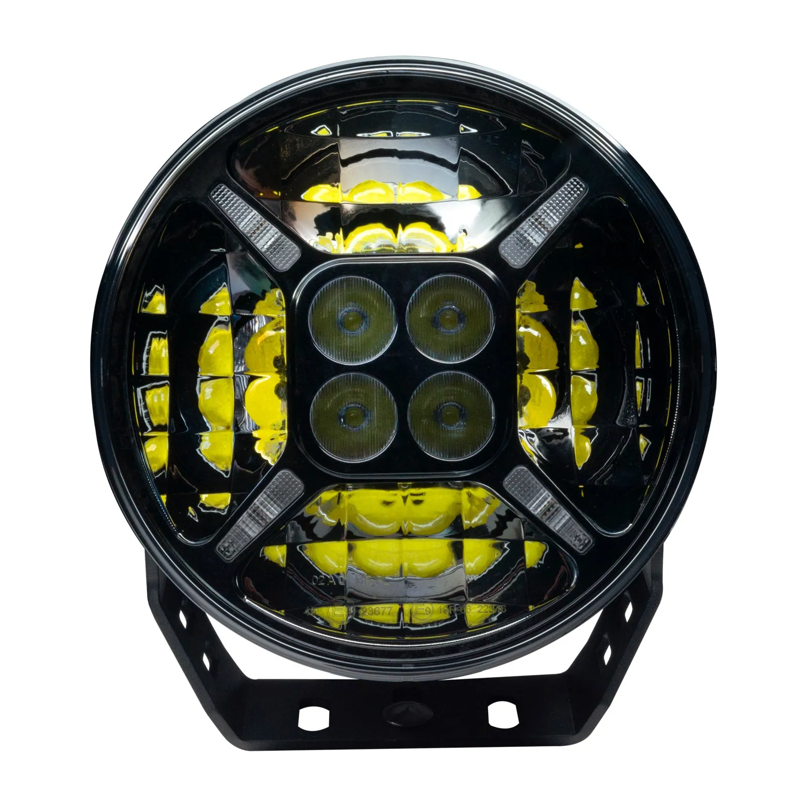 ORACLE Lighting 9" Multifunction 120W LED Spotlight – Round Post Mount