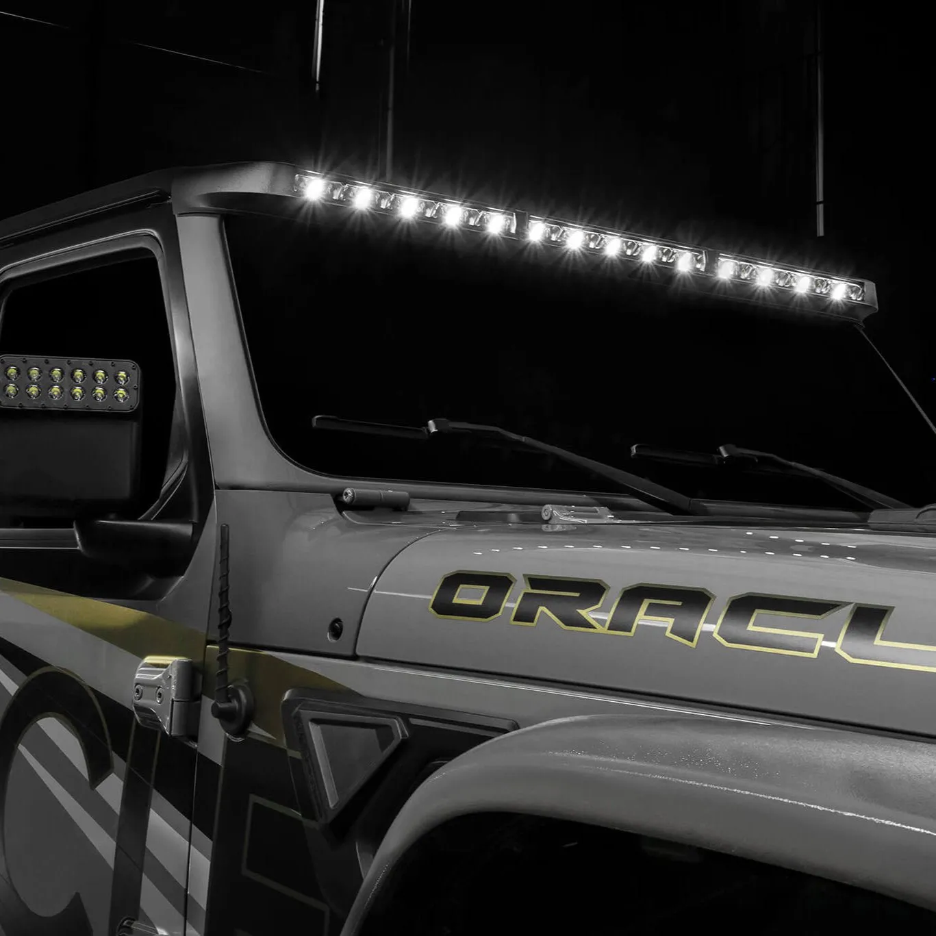 ORACLE Lighting Integrated Windshield Roof LED Light Bar System for Jeep Wrangler JL & Gladiator JT - PRE-ORDER