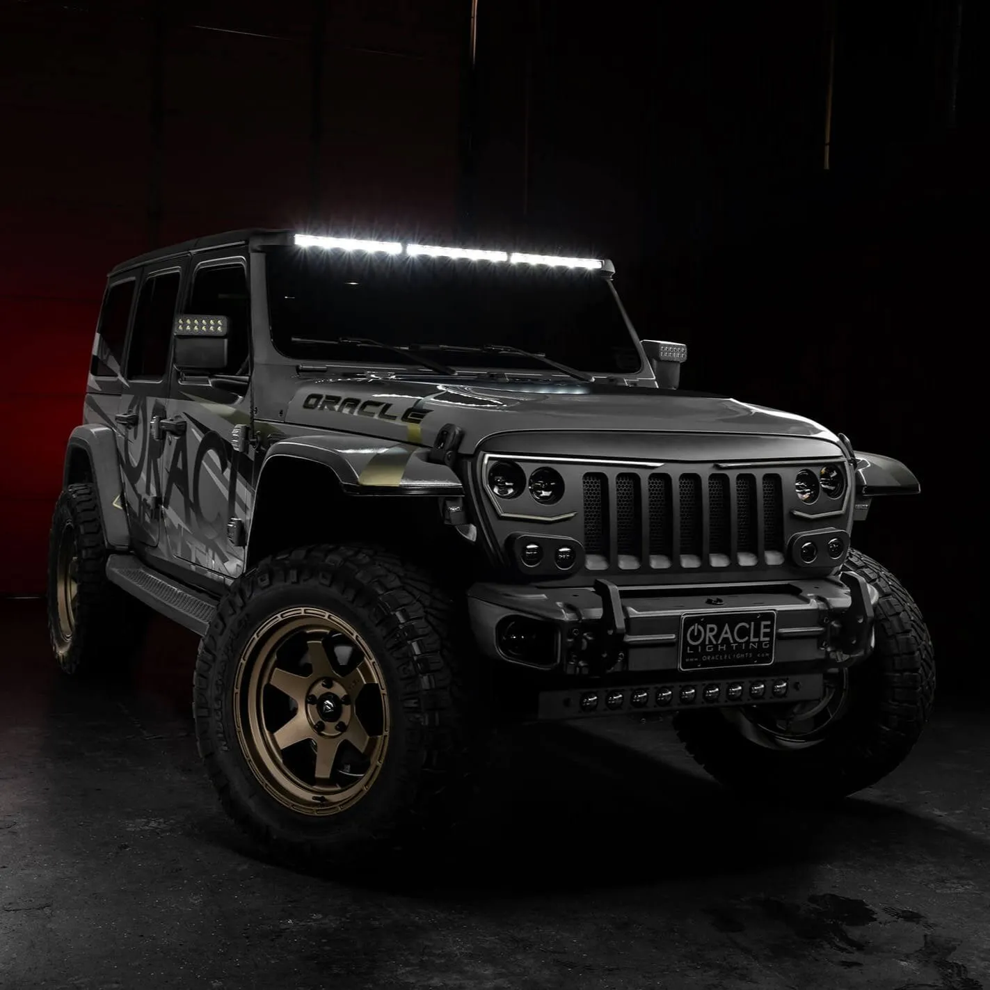 ORACLE Lighting Integrated Windshield Roof LED Light Bar System for Jeep Wrangler JL & Gladiator JT - PRE-ORDER